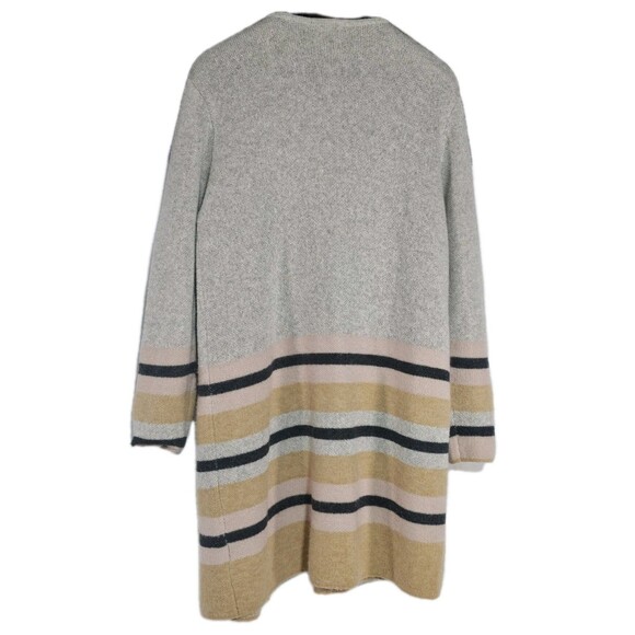 Fortune & Ivy Cardigan Sweater Striped Long Sleeve Open Size L - Picture 3 of 13